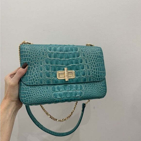NWT BRAHMIN Rosalie Crossbody Shoulder bag in Mermaid Green Melbourne - Picture 13 of 14